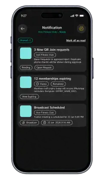 Operational notifications